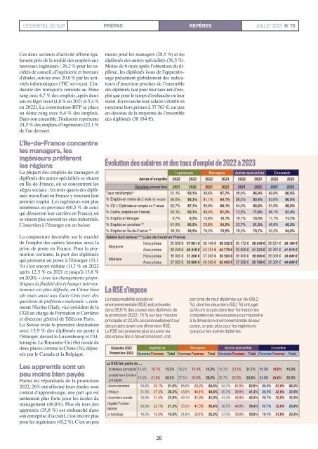 L'Essentiel Prépas n°73 - Juillet 2023