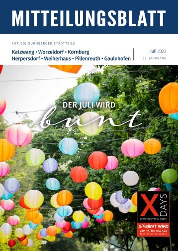 Mitteilungsblatt Nürnberg-Katzwang/Worzeldorf/Kornburg/Herpersdorf - Juli 2023