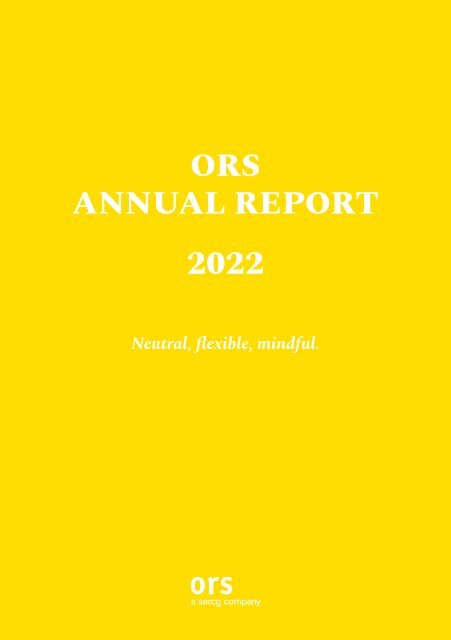 ORS Annual Report 2022