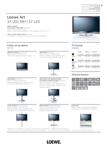 Loewe Art 37 LED DR+ / 37 LED