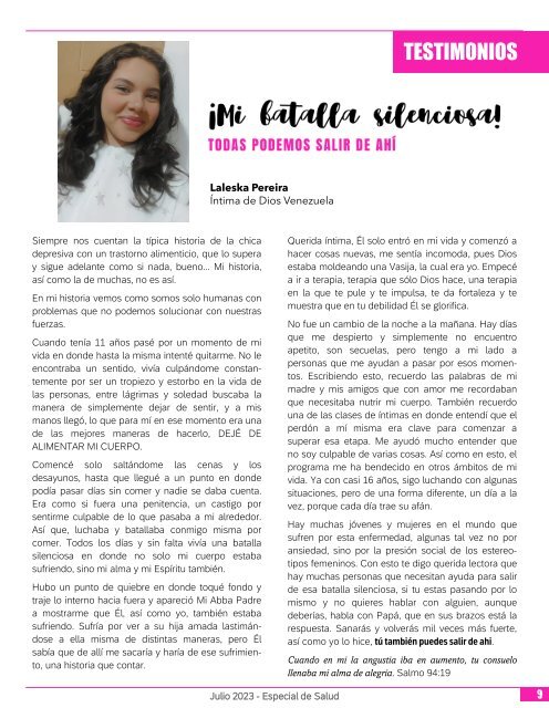 Intimas de Dios Magazine - Edición # 28