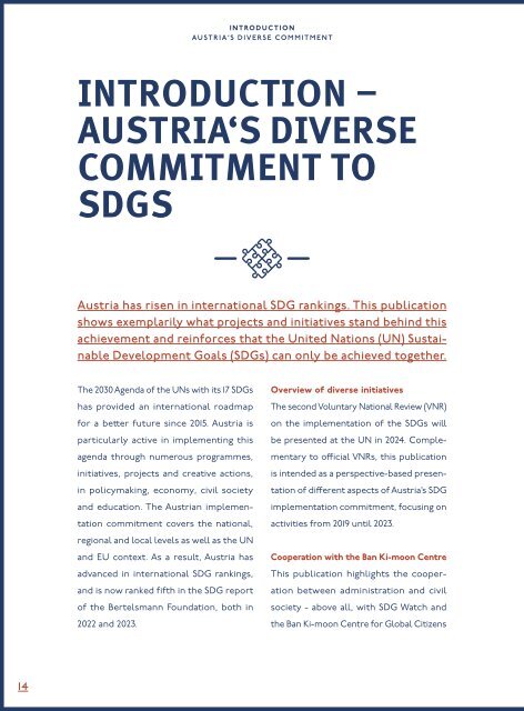 Austria's Commitment to the 2030 Agenda