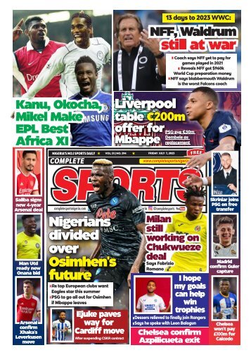 COMPLETE SPORTS - FRIDAY, JULY 7, 2023