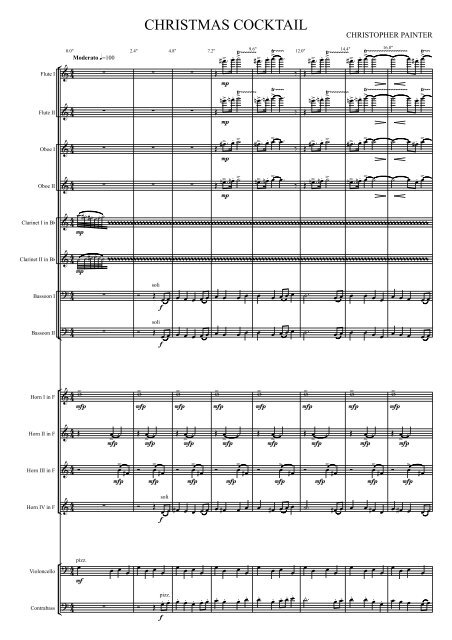CHRISTMAS COCKTAIL - Full Score