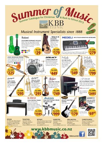 Musical Instrument Specialists since 1888 - KBB Music