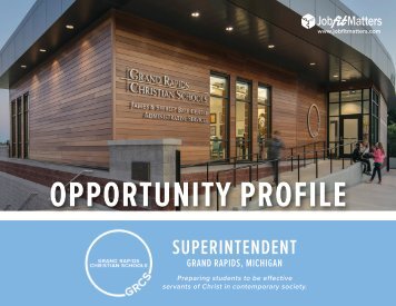 GRCS Superintendent Opportunity Profile