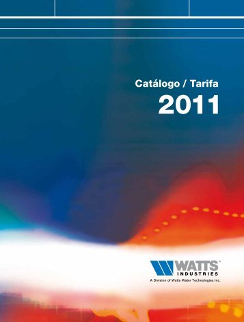 Catalogo/Tarifa 2011 - Watts Industries