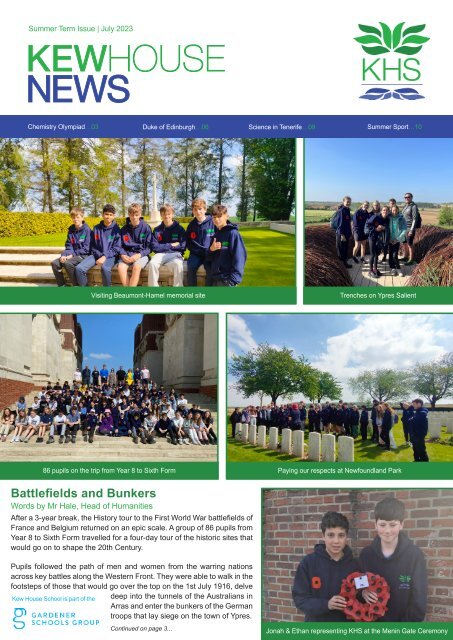 KHS Summer Newsletter 2023 