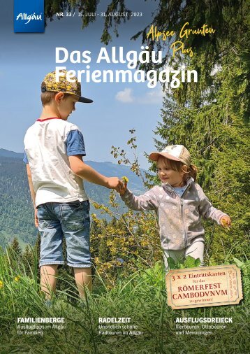 Das Allgäu Ferienmagazin - Alpsee Grünten Plus "Ausgabe 33"
