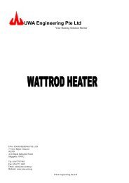 Wattrod Heater - UWA Engineering Pte Ltd