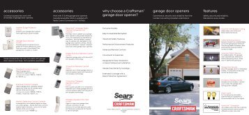 garage door openers buying guide - Sears Canada