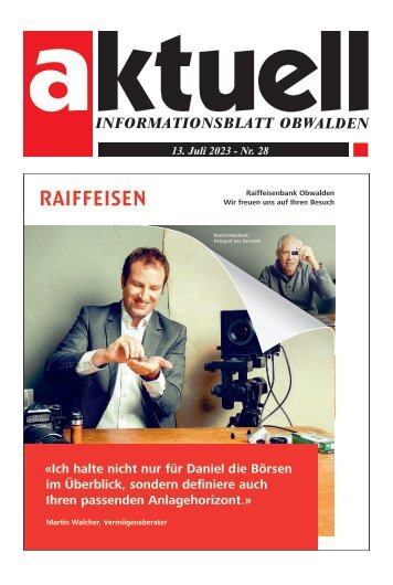 Aktuell Obwalden | KW 28 | 13. Juli 2023