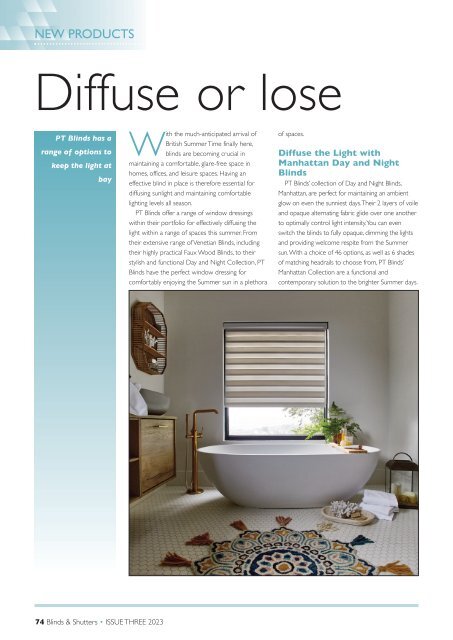 Blinds & Shutters - Issue 3/2023