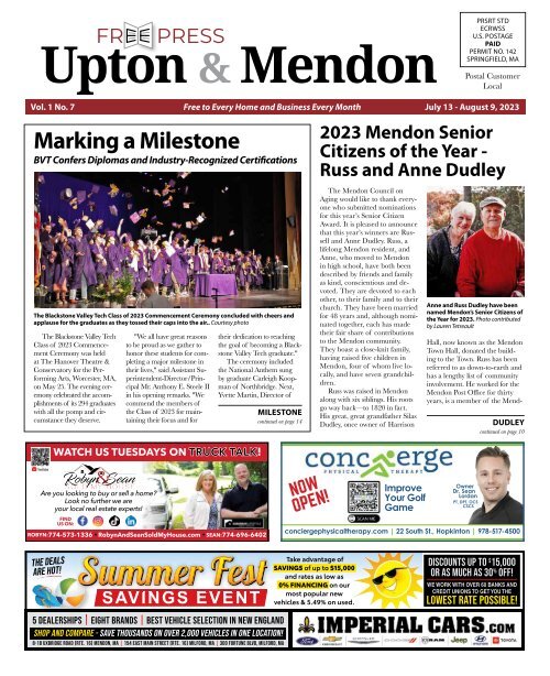 Upton & Mendon Free Press July 2023