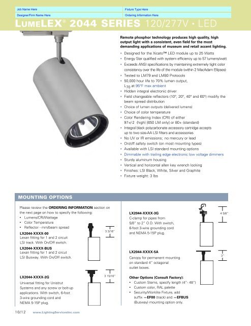 Solid State Master Qx For Online Lighting Services Inc Solid State Master Qx For Online Lighting Services Inc