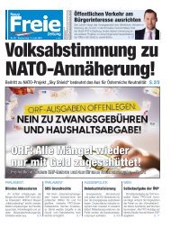 Volksabstimmung zu NATO-Annäherung!