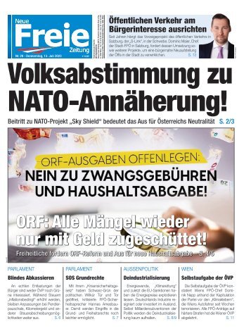 Volksabstimmung zu NATO-Annäherung!