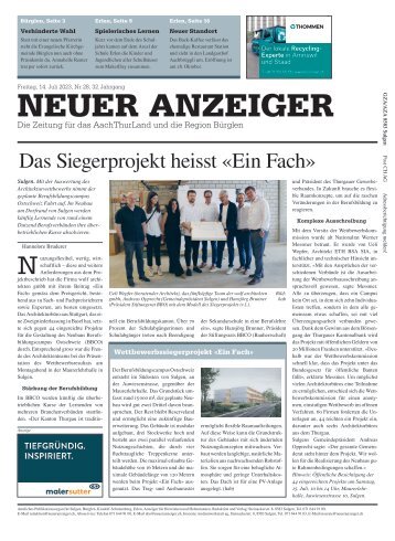 Neuer Anzeiger 14. Juli 2023