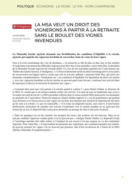 PANORAMA DE PRESSE - 12.07.23