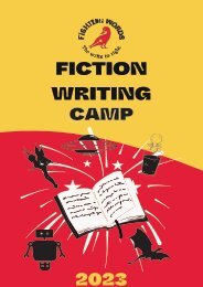 Fiction Writing Summer Camp 2023