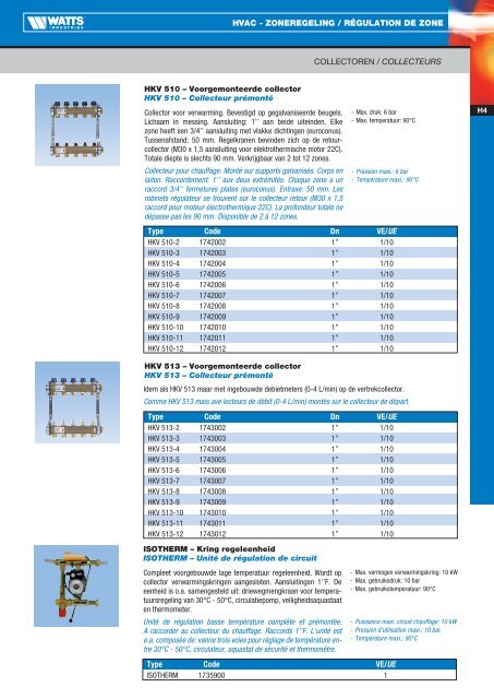 082377 WATTS CATALOOG COVER ENKEL - Watts Industries