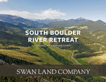South Boulder River Retreat Offering Brochure