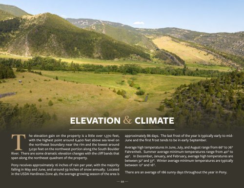 South Boulder River Retreat Offering Brochure