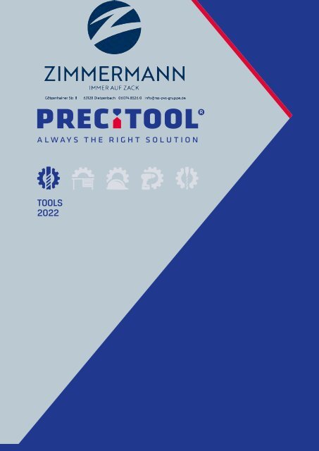 PRECITOOL Hauptkatalog 2022 (englisch)