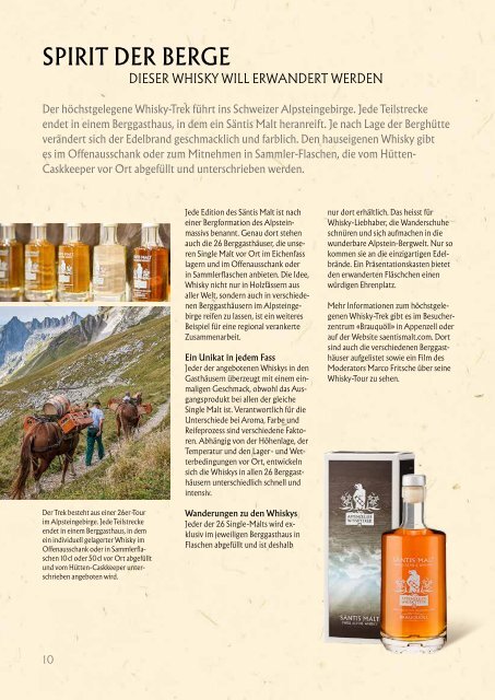 Säntis Malt Swiss Alpine Whisky Sortiment DE