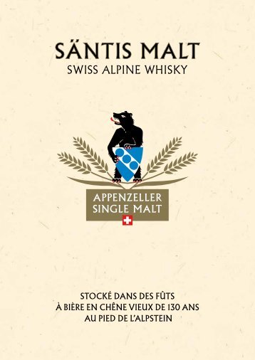 Säntis Malt Swiss Alpine Whisky Produits FR  