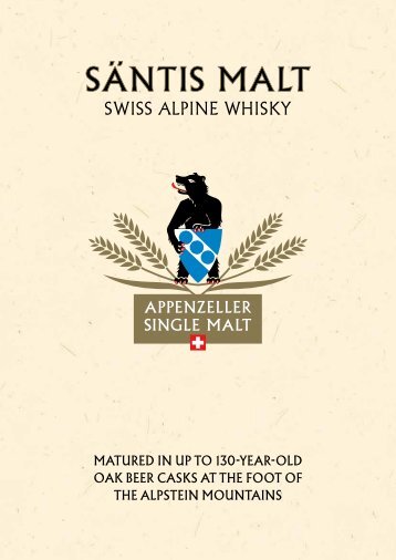 Säntis Malt Swiss Alpine Whisky products EN  