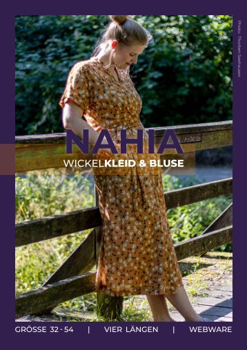 Lookbook Wickelkleid und -bluse Nahia