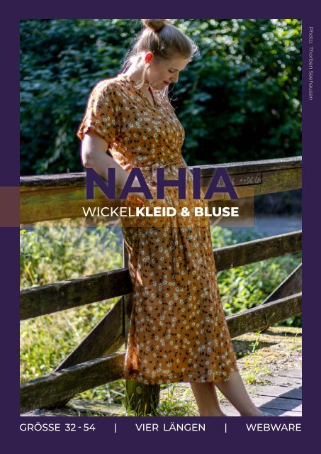 Lookbook Wickelkleid und -bluse Nahia