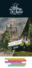 Tarifs individuels 2024 à l'Abbaye de Saint-Jacut-de-la-Mer