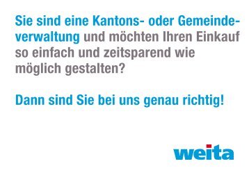 Einkauf für Gemeinde- und Kantonsverwaltungen