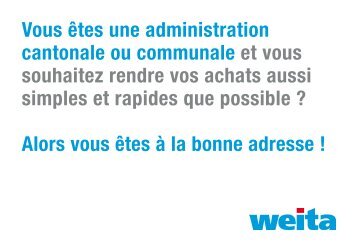 achats pour administration cantonale ou communale