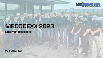 MBBRASSEN - Unternehmenskodex "MBCODEXX 2023"