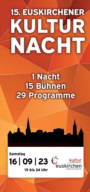 Programmheft_15. Euskirchener Kulturnacht 16.09