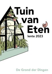 Tuin van Eten - De Grond der Dingen - programmaboekje Oogstfeest 2023