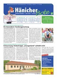 Hänicher Bote | Juli-Ausgabe 2023