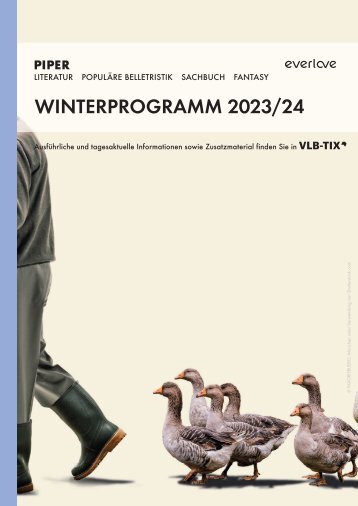 PIPER Vorschau Winter 2023/2024