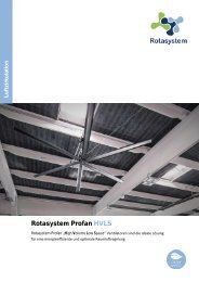 Rotasystem Profan HVLS Ventilatoren Informationen