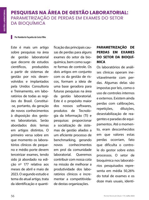 Revista Newslab Edição 178