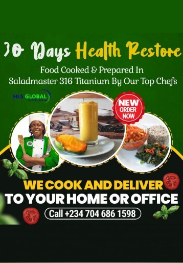Best Food Clinic Nigerian Plant Based Smoothie and Food Brochure