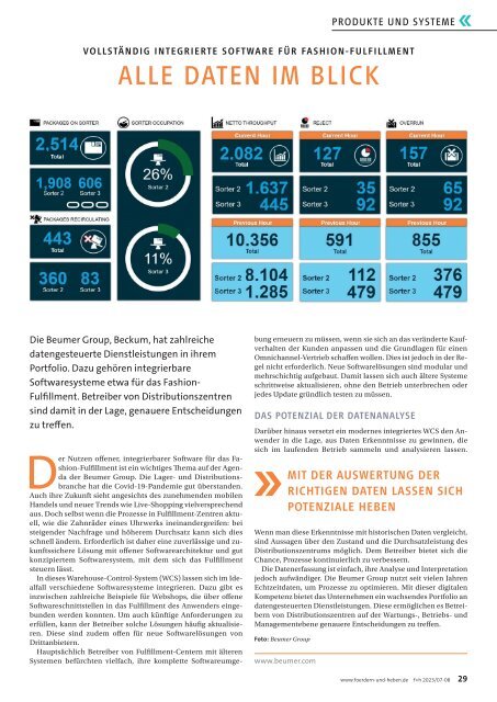 f+h fördern und heben 7-8/2023