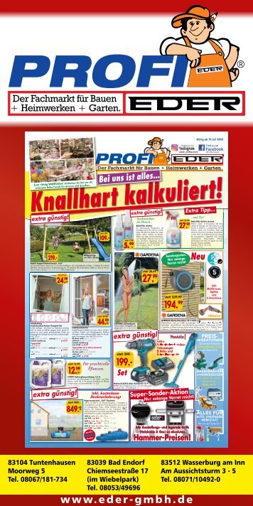 Bei uns ist alles Knallhart kalkuliert Profimarkt Eder