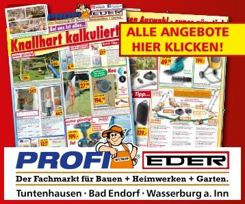 Bei uns ist alles Knallhart kalkuliert Profimarkt Eder 