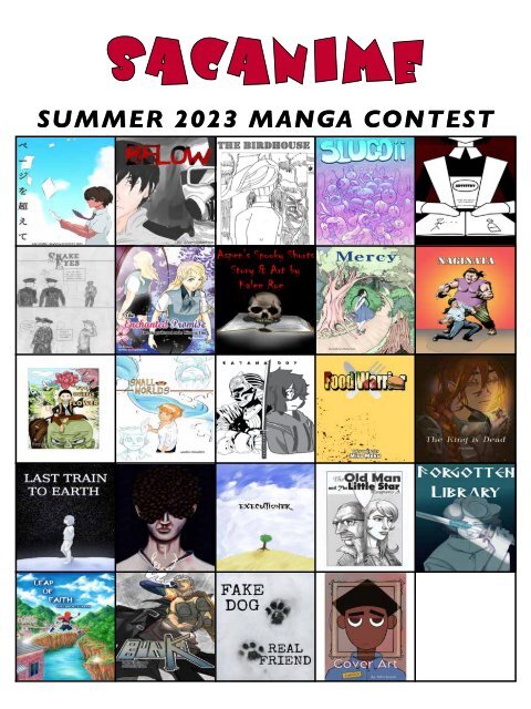 SacAnime Summer 2023 Manga Contest Entries