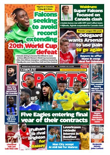 COMPLETE SPORTS - THURSDAY JULY 20, 2023