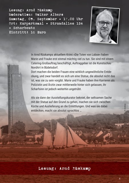 Broschüre zum 3. Ostsee-Krimifestival